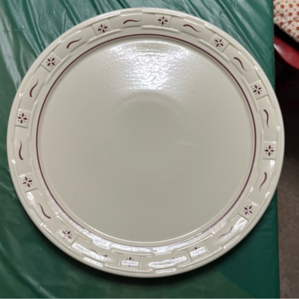 Longaberger Woven Traditions Red Plater